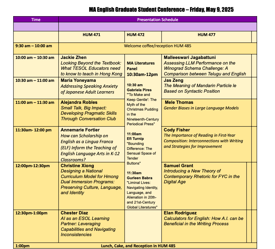 Spring MA Conference 2025